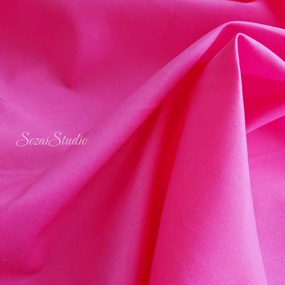 1 Yard Japanese fabric - Mercerized Cotton, Pink, 100% Cotton