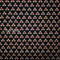 1 Yard Hand-Dyed Indigo Uroko Fabric: Japanese Cotton Slub, Traditional Scales Pattern