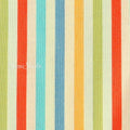 Japanese Cotton Fabric: Retro Orange Stripe Print - by the yard