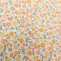 Japanese fabric - Flore Collection Petit Flower, ORANGE - 100% Cotton (Print) - by the yard