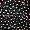 1 Yard Indigo Rabbit Slub Cotton Fabric: Hand-Dyed Japanese Wagara Print