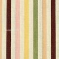 Japanese Cotton Fabric: Retro Vertical Stripe Print - Brown Line (by the yard)