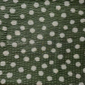 1 Yard Japanese Fabric - Dotted Ripple Cotton Seersucker - Khaki, 100% Cotton Printed