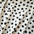 Japanese Cotton Seersucker Fabric: Ivory Dotted Ripple, Lightweight Summer Material, by the yard