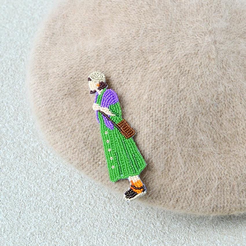 Japan Craft - DIY Embroidery Beads Kit (Brooch) : Museum