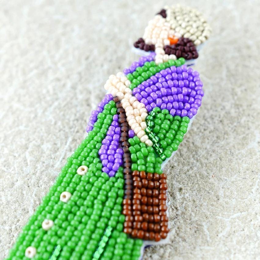 Japan Craft - DIY Embroidery Beads Kit (Brooch) : Museum