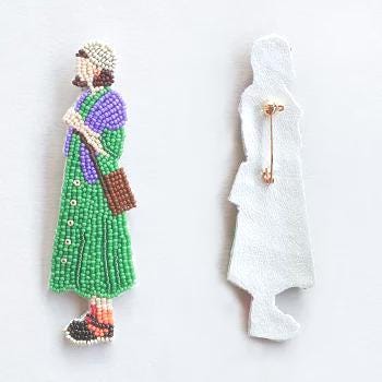 Japan Craft - DIY Embroidery Beads Kit (Brooch) : Museum