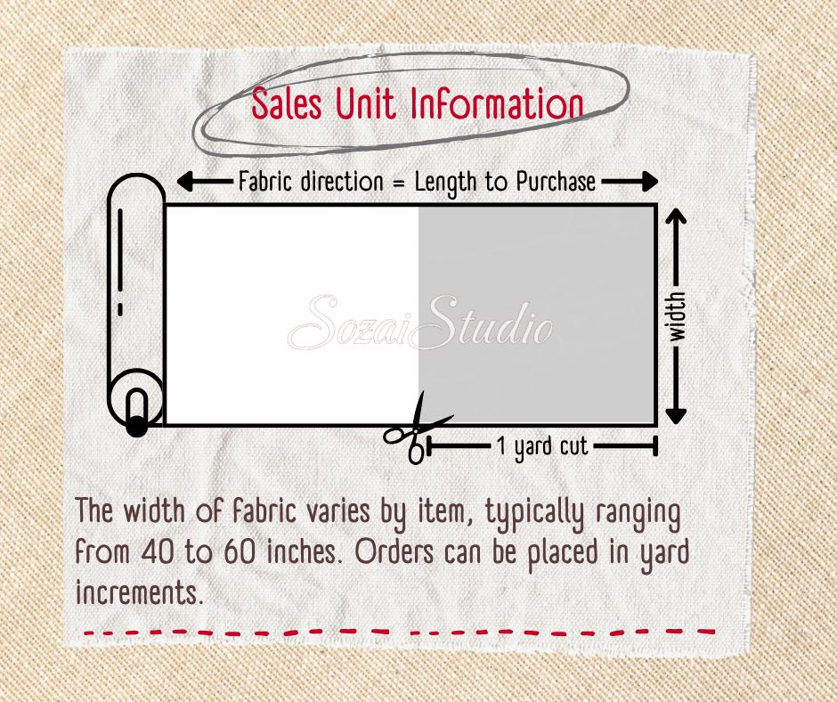 1 Yard Retro Floral Pattern : 100% Cotton Print, Blue