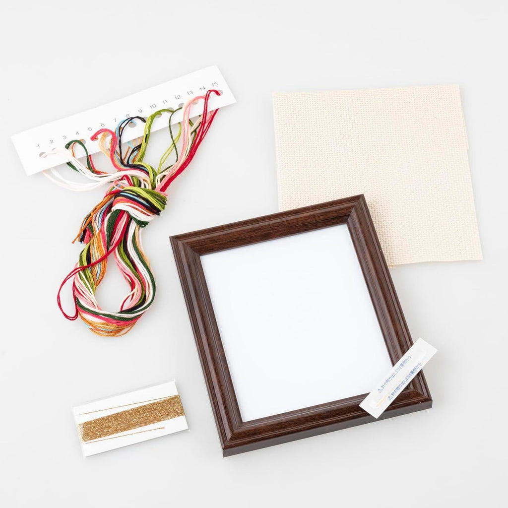 Cosmo DIY Embroidery Kit : Shimmering Japanese Seasons, Kyoto in Autumn