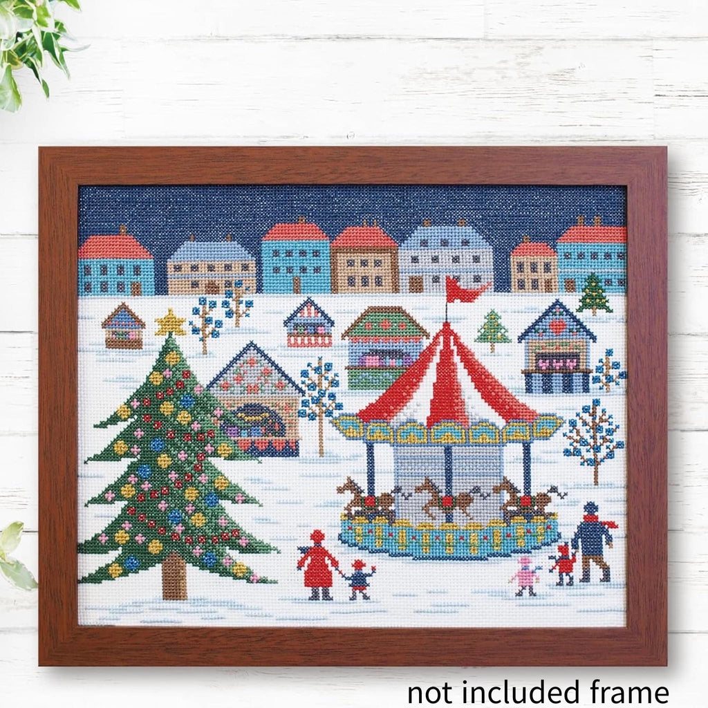 Japan Craft - Olympus Embroidery Kit : Delightful German Christmas Market