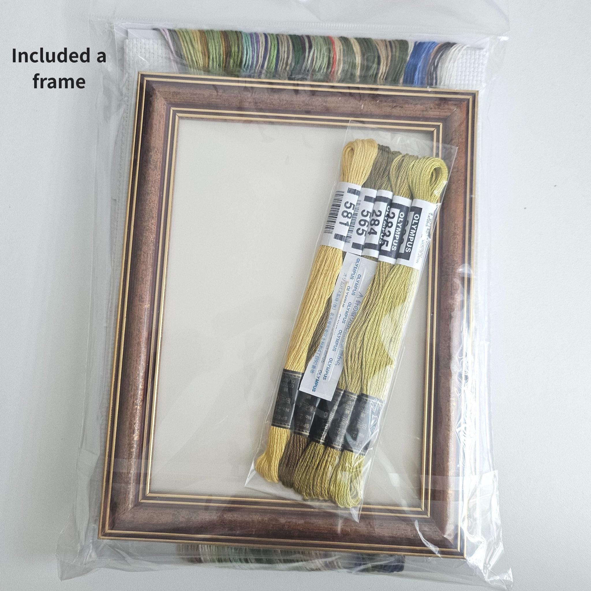 Olympus Cross-Stitch DIY Embroidery Kit : ART GALLERY Mini Frame Collection, The Kiss