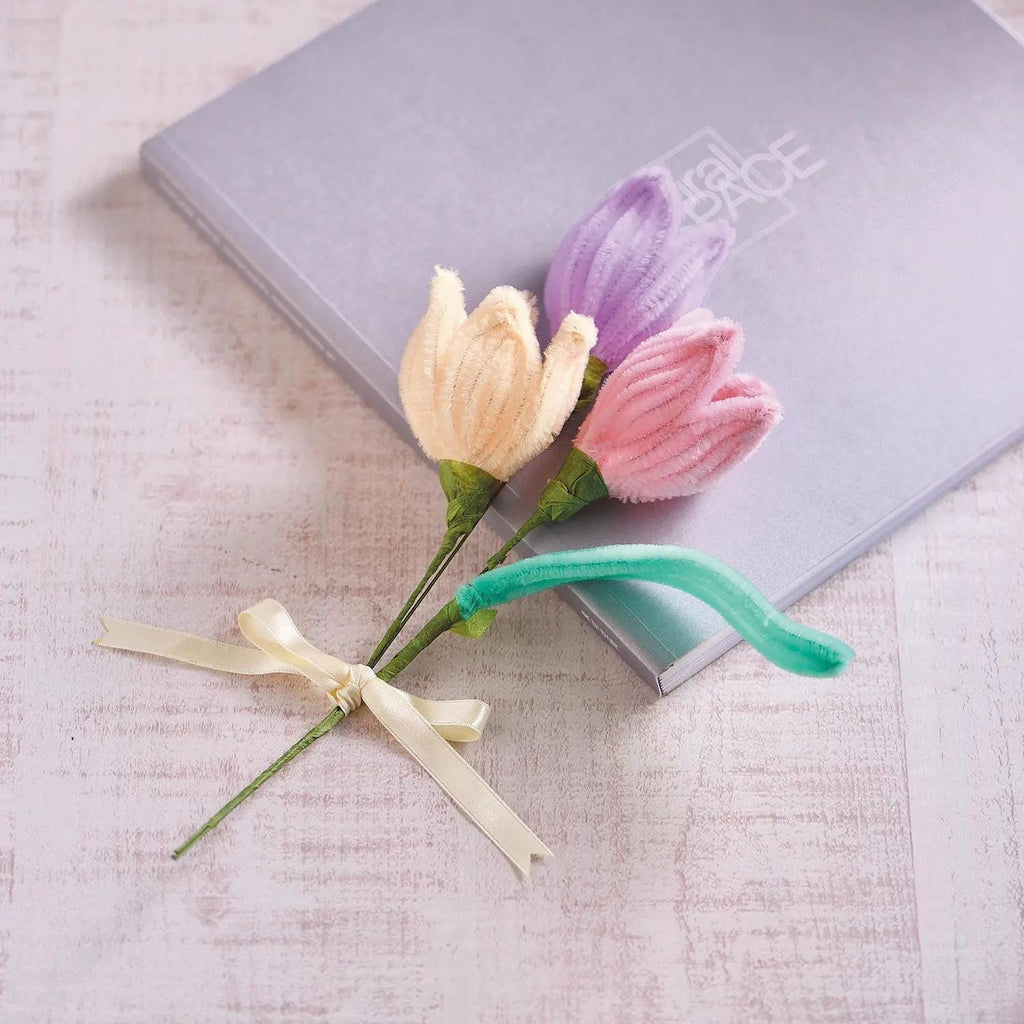 DIY Flower Making Kit : Chenille stem Tulip - Made in Japan