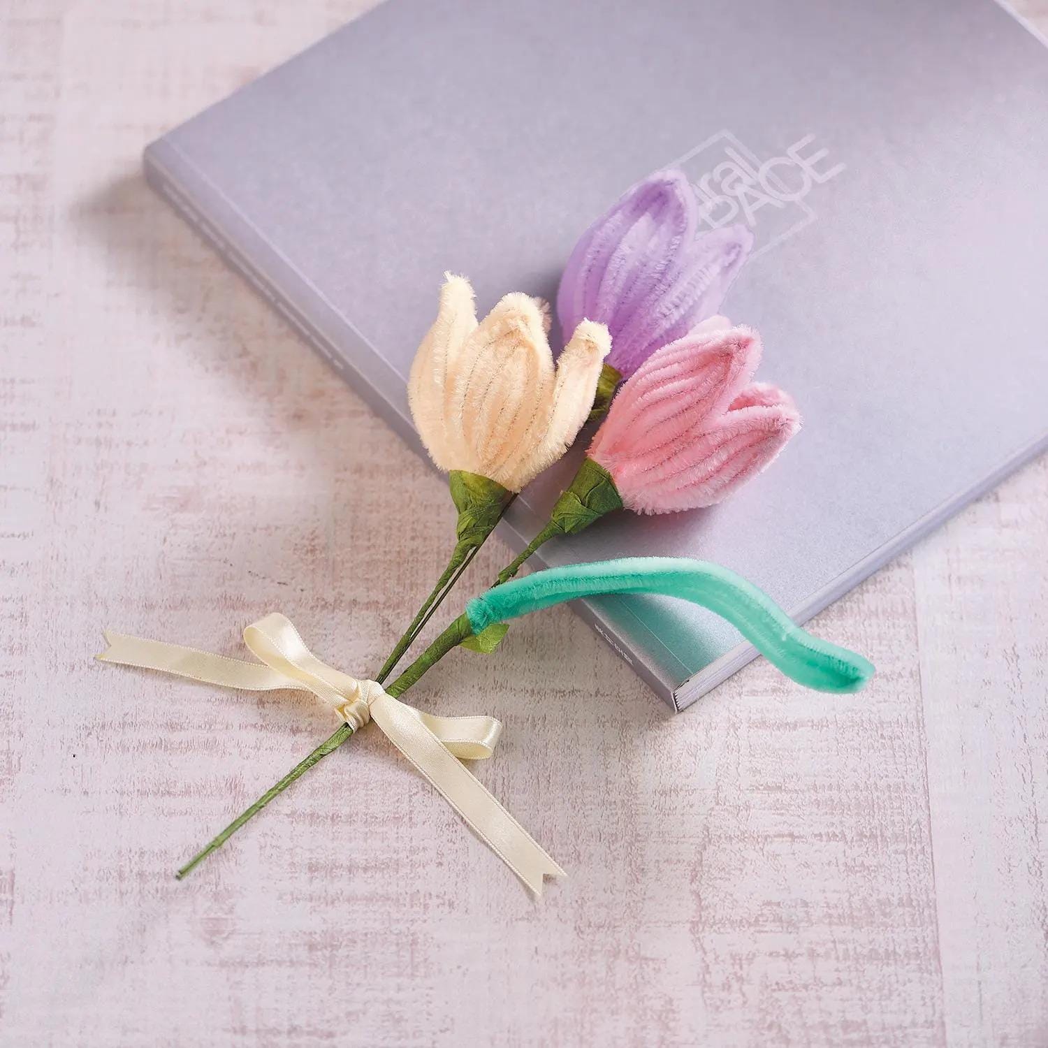 DIY Flower Making Kit : Chenille stem Tulip - Made in Japan
