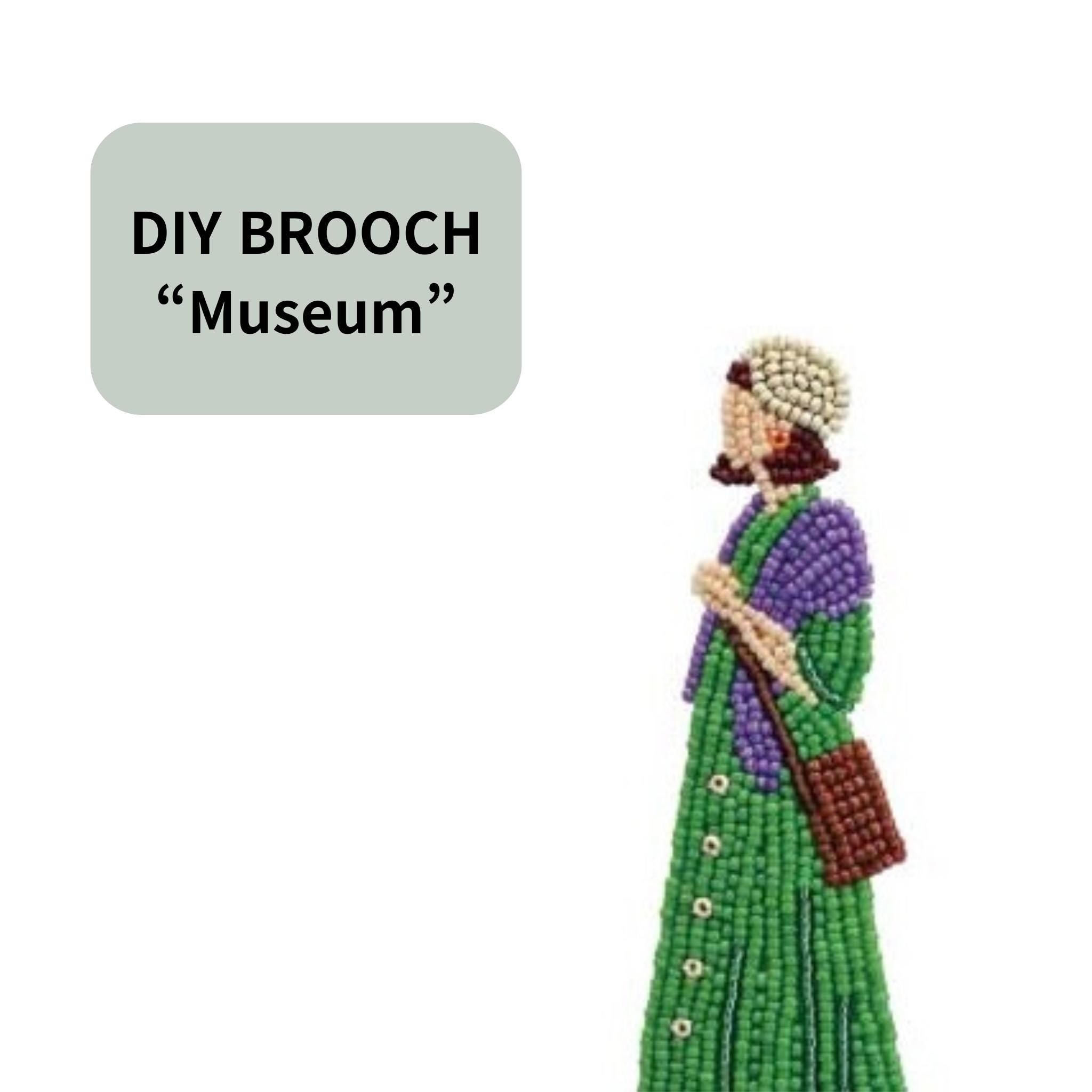 Japan Craft - DIY Embroidery Beads Kit (Brooch) : Museum