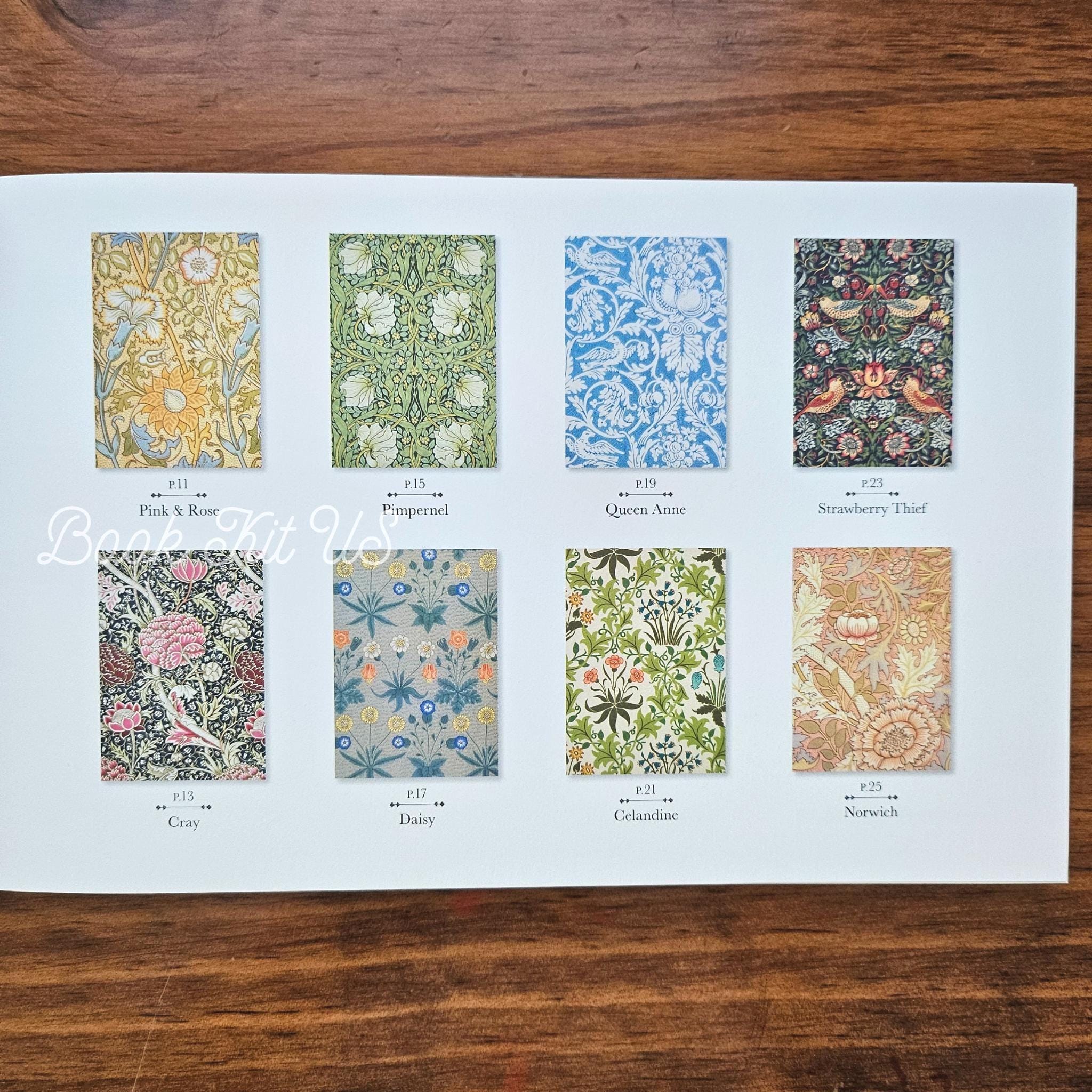 William Morris Postcard Coloring Book – Japanese Art & Crafts Designs