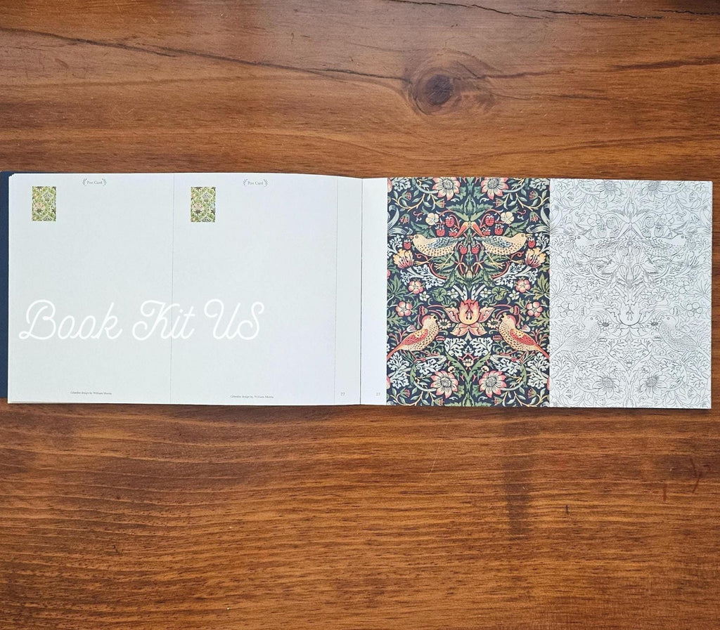 William Morris Postcard Coloring Book – Japanese Art & Crafts Designs