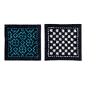 Olympus SK-479 Sashiko Coaster Kit : Straight Stitch Beginner Set (Makes 2 Coasters)