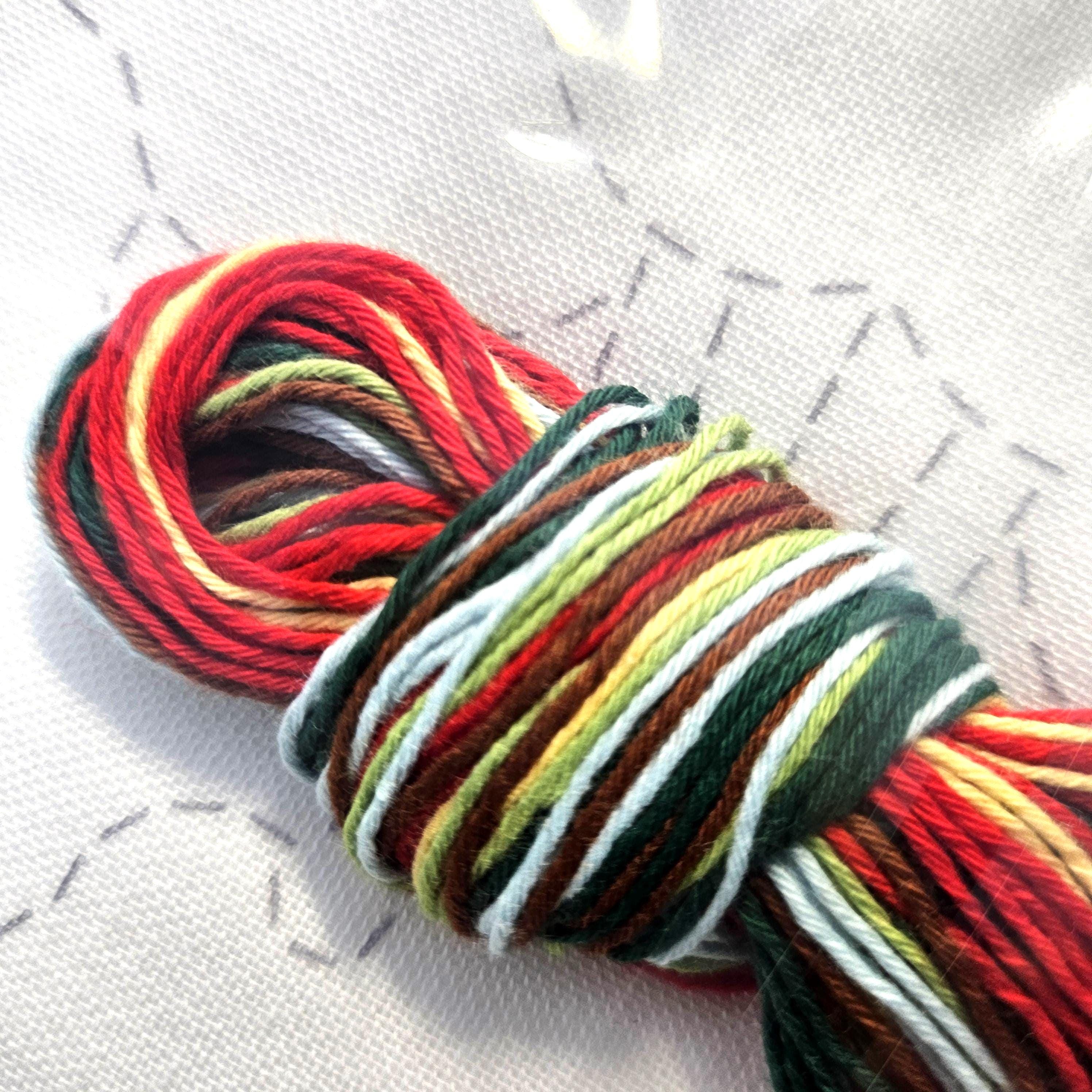 Olympus Four Seasons Sashiko Kit - Winter Snowflake Camellia, Japanese Craft