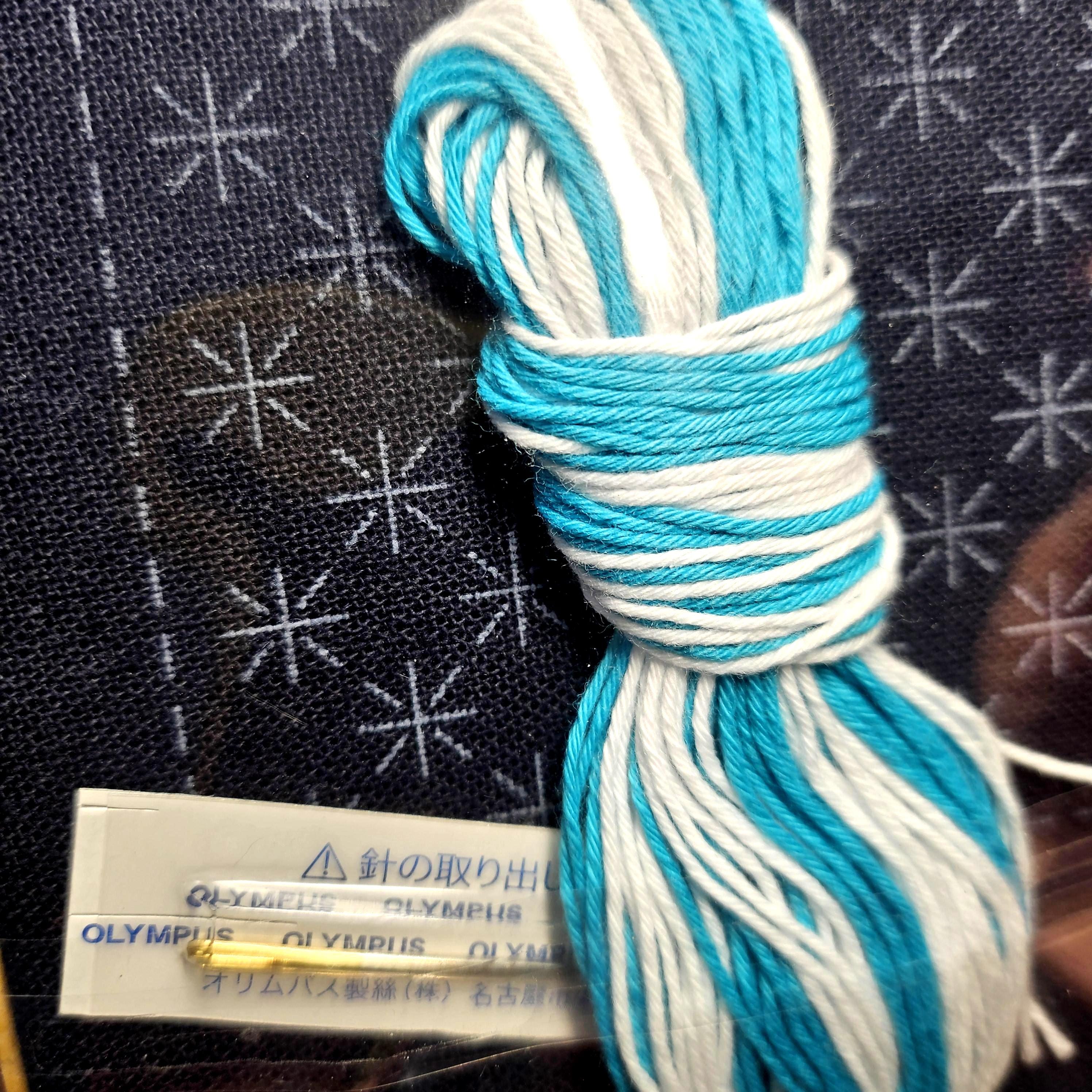 Olympus SK-479 Sashiko Coaster Kit : Straight Stitch Beginner Set (Makes 2 Coasters)