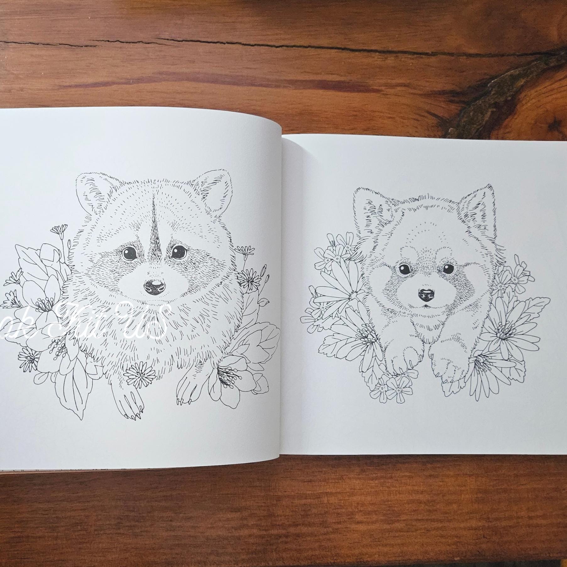 Forest Animals Coloring Book: Japanese Craft Edition