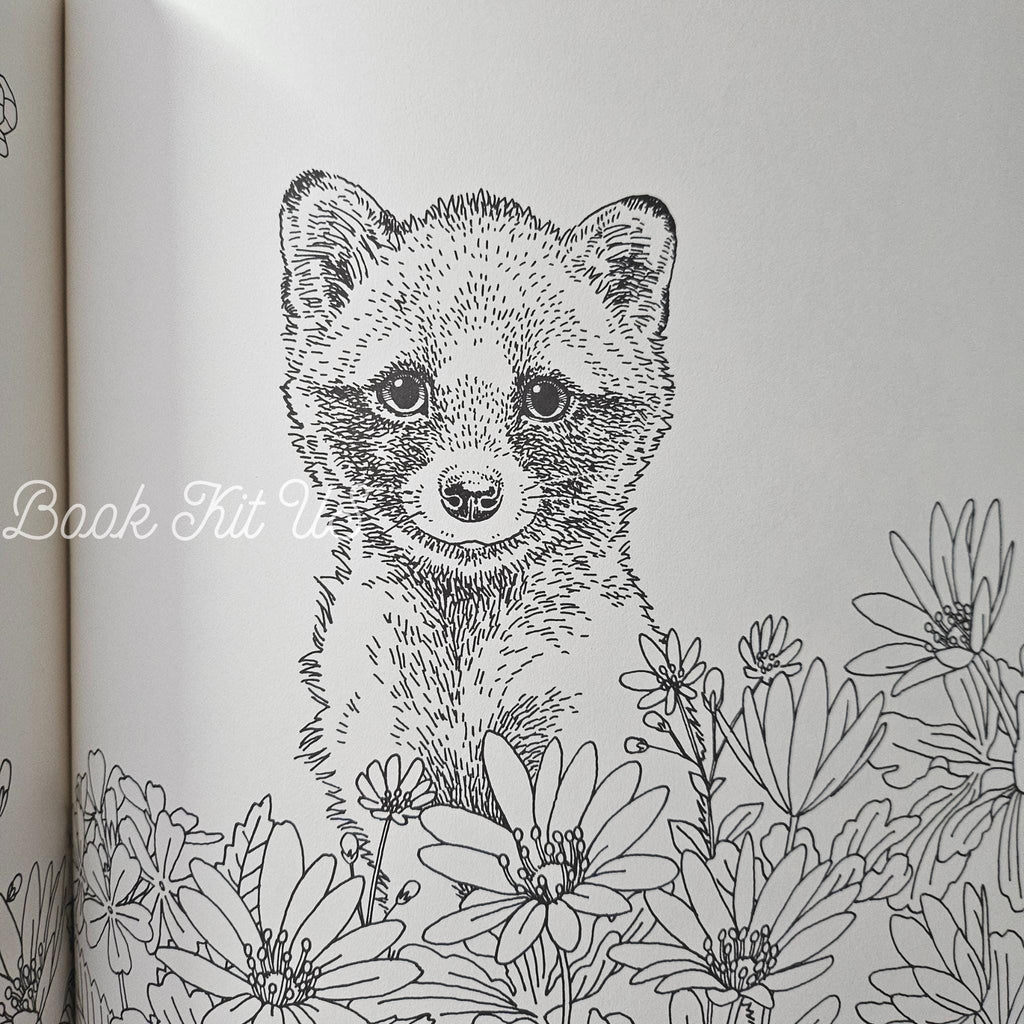 Forest Animals Coloring Book: Japanese Craft Edition