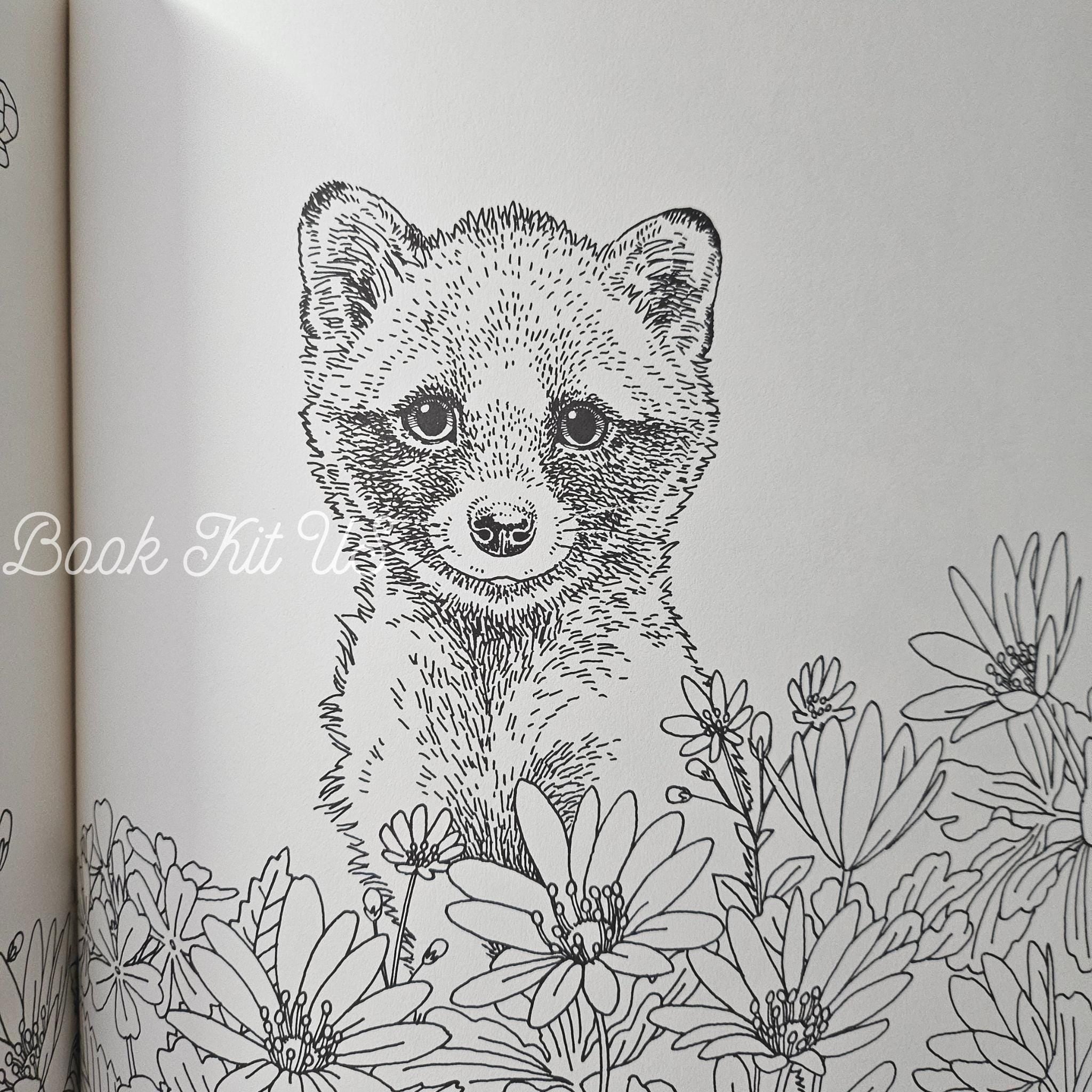 Forest Animals Coloring Book: Japanese Craft Edition
