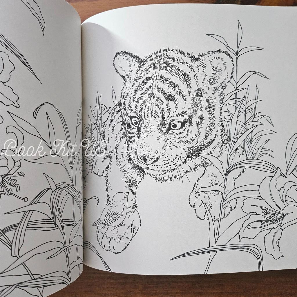 Forest Animals Coloring Book: Japanese Craft Edition