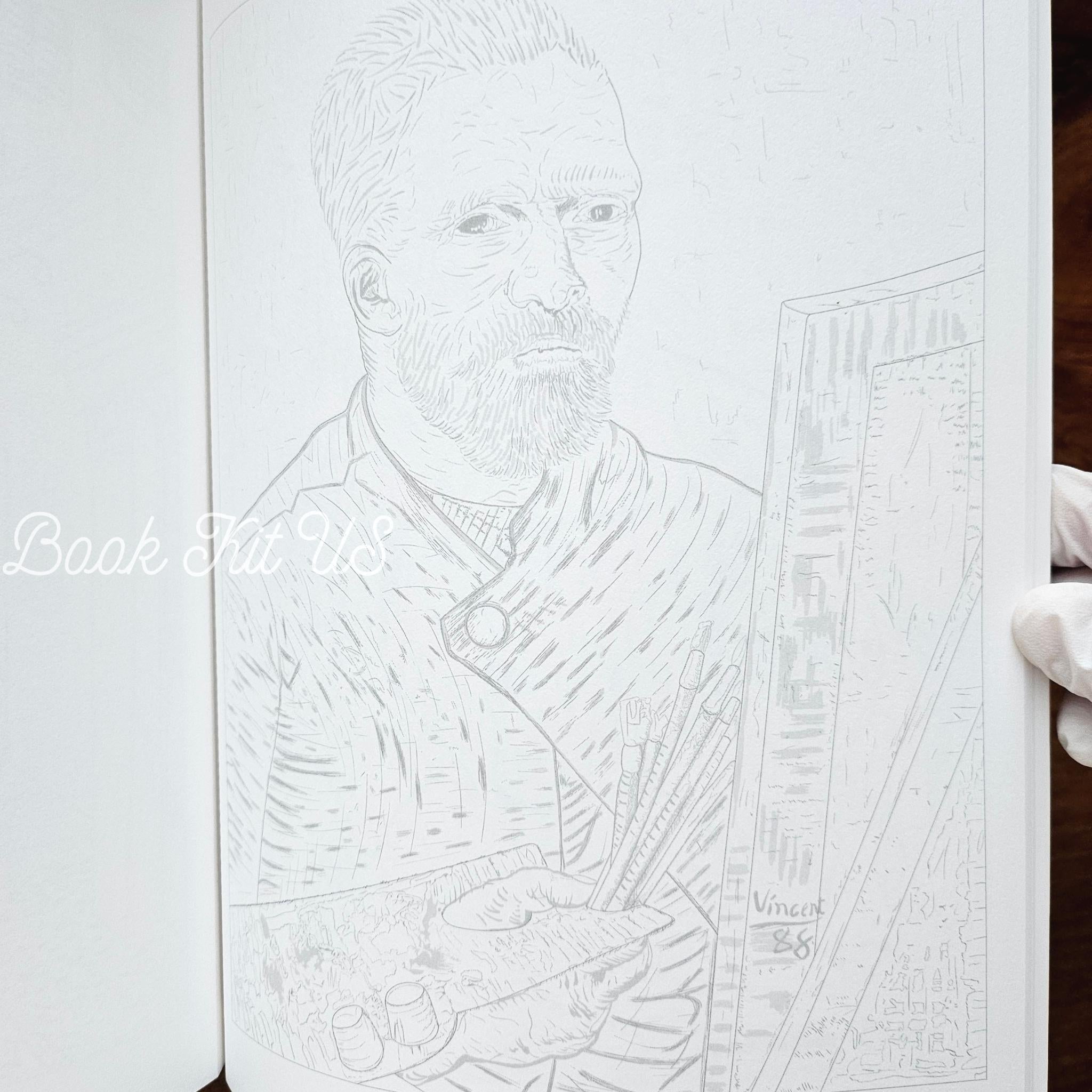 Japanse Coloring book : Catching Up with Van Gogh