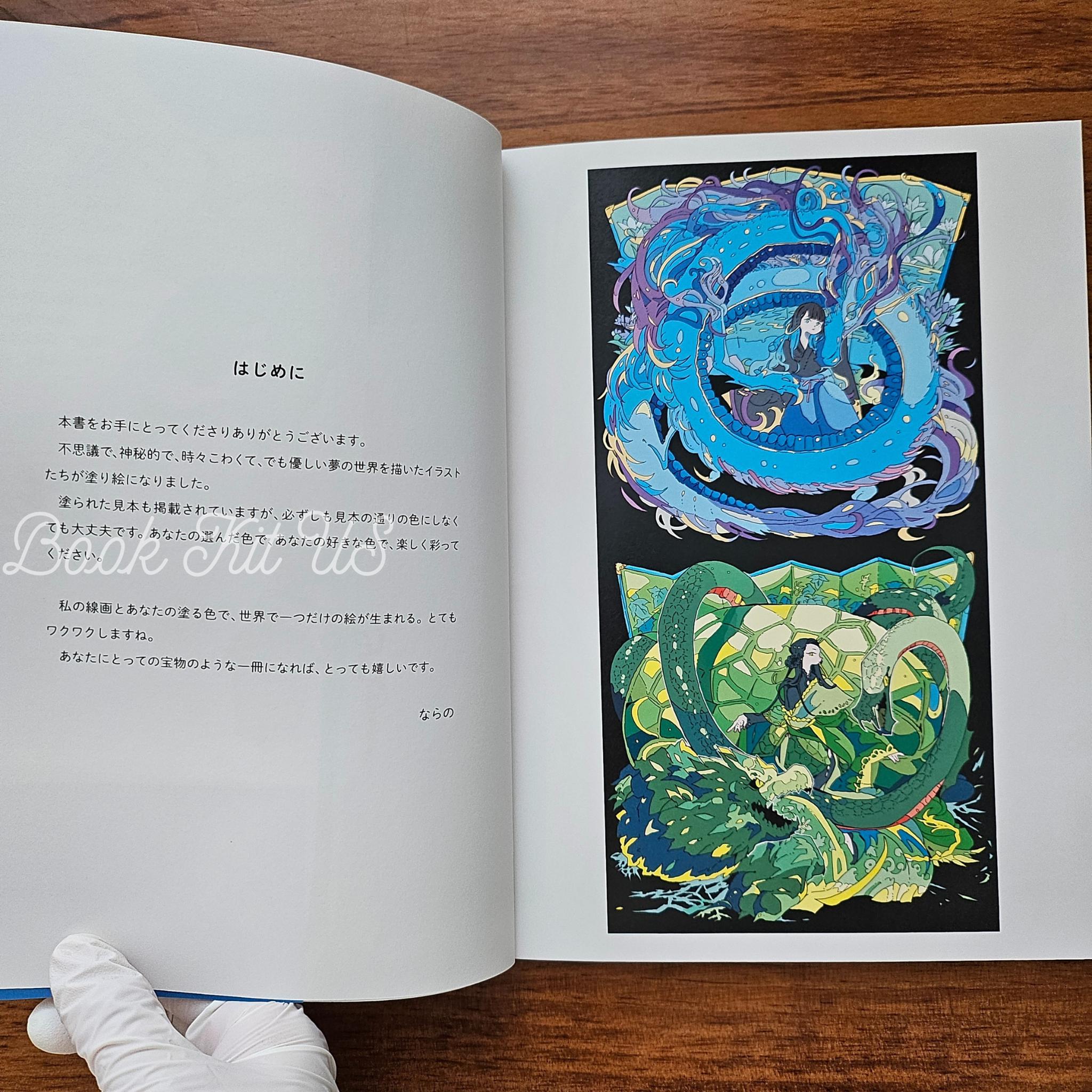 Narano's Coloring Book: 'Warm, Yet Somehow Bittersweet World', Japan Craft