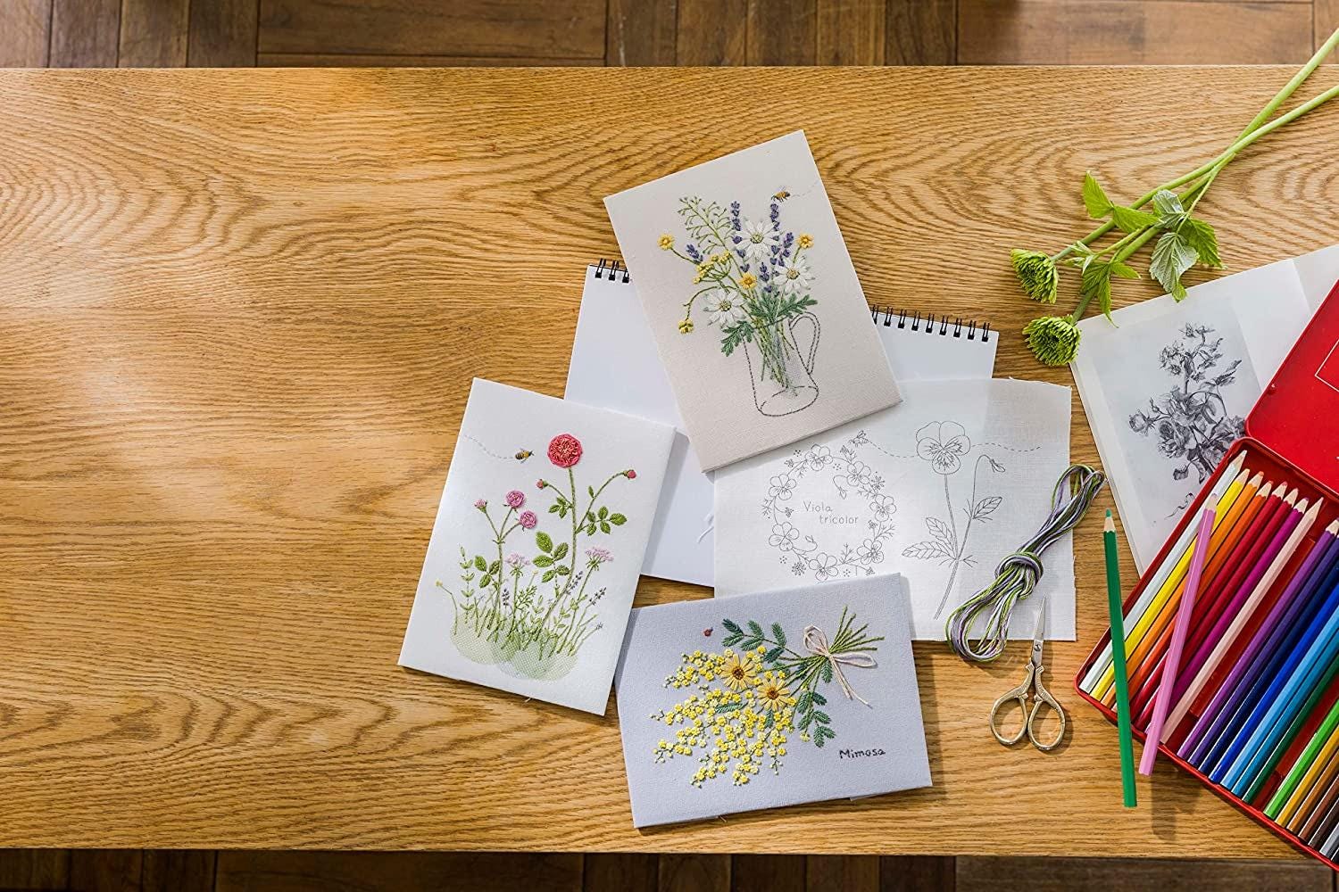 DIY Embroidery Kit : Made in Japan, Kazuko Aoki Garden Sketchbook
