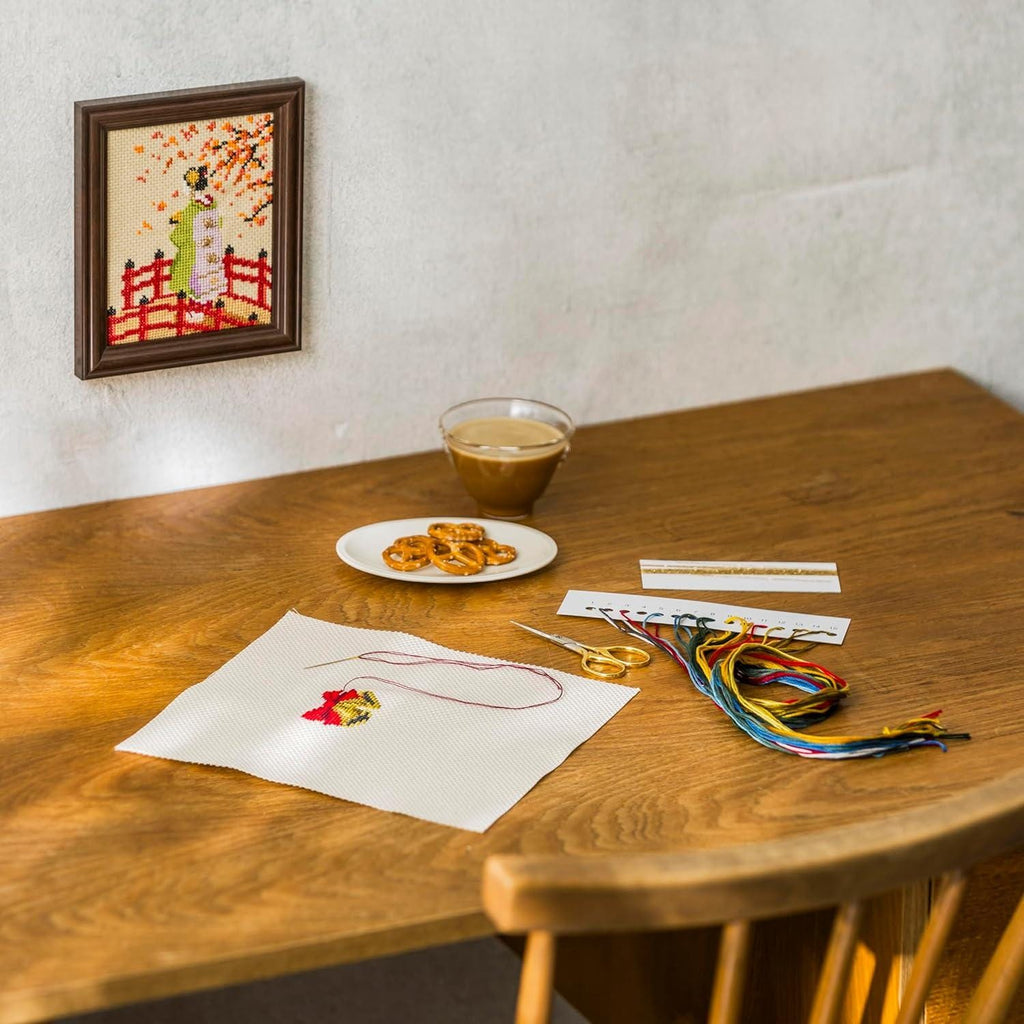Cosmo DIY Embroidery Kit : Shimmering Japanese Seasons, Kyoto in Autumn