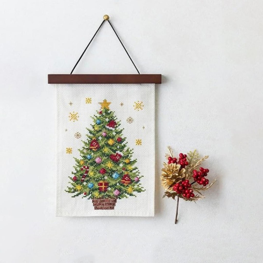 Christmas Tree Embroidery Kit: Japanese Cosmo DIY Decoration