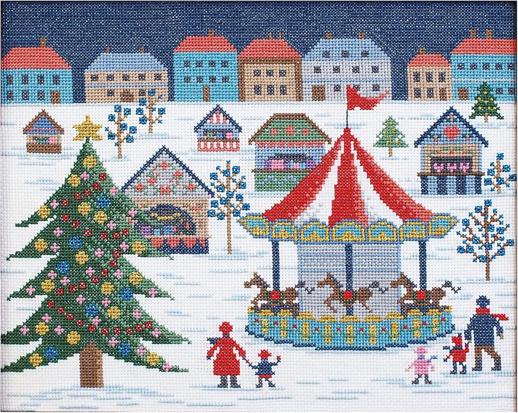 Japan Craft - Olympus Embroidery Kit : Delightful German Christmas Market