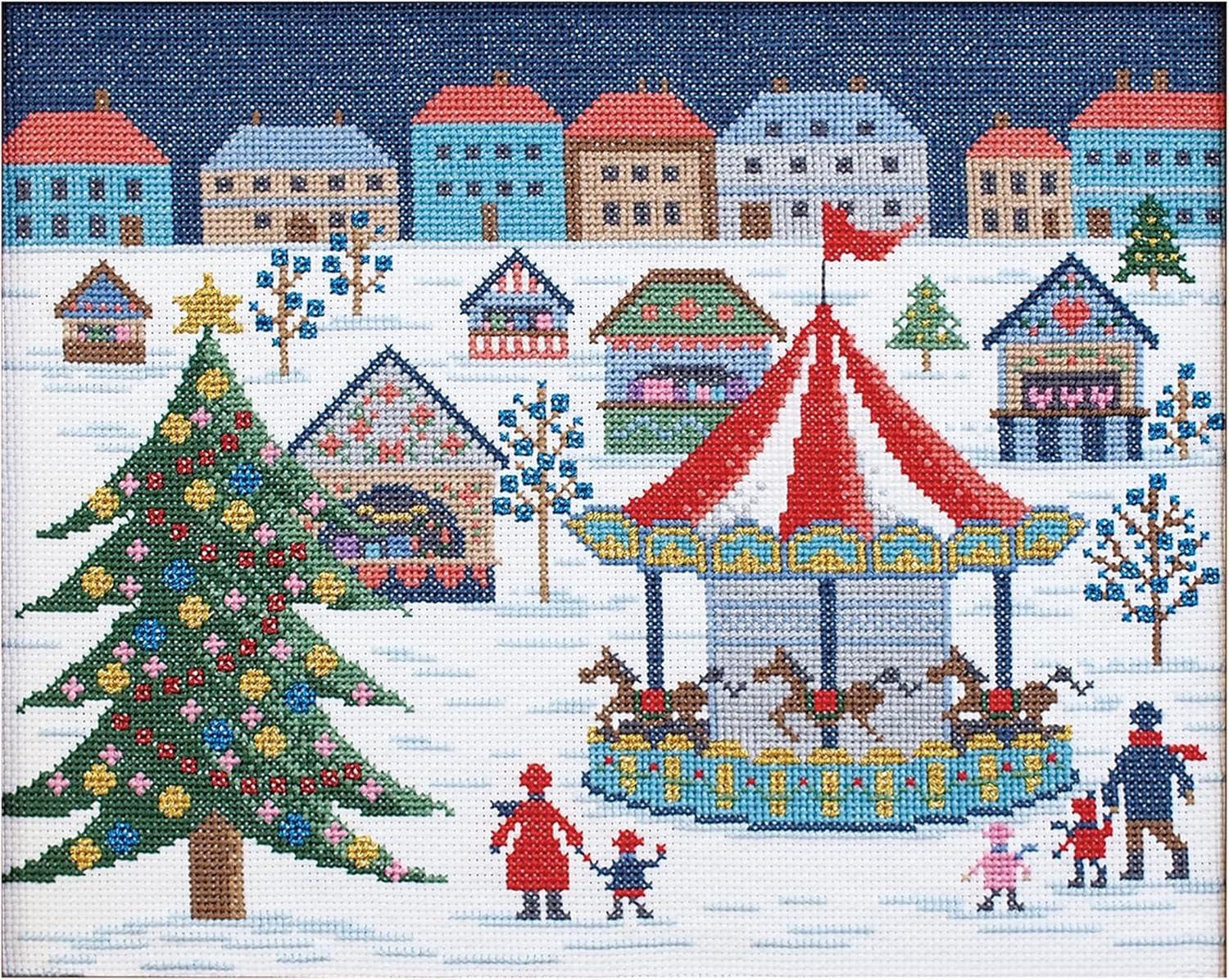 Japan Craft - Olympus Embroidery Kit : Delightful German Christmas Market