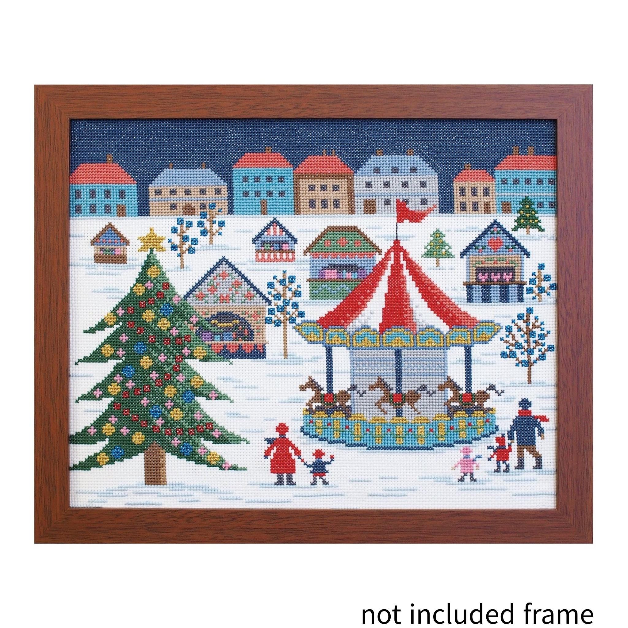 Japan Craft - Olympus Embroidery Kit : Delightful German Christmas Market