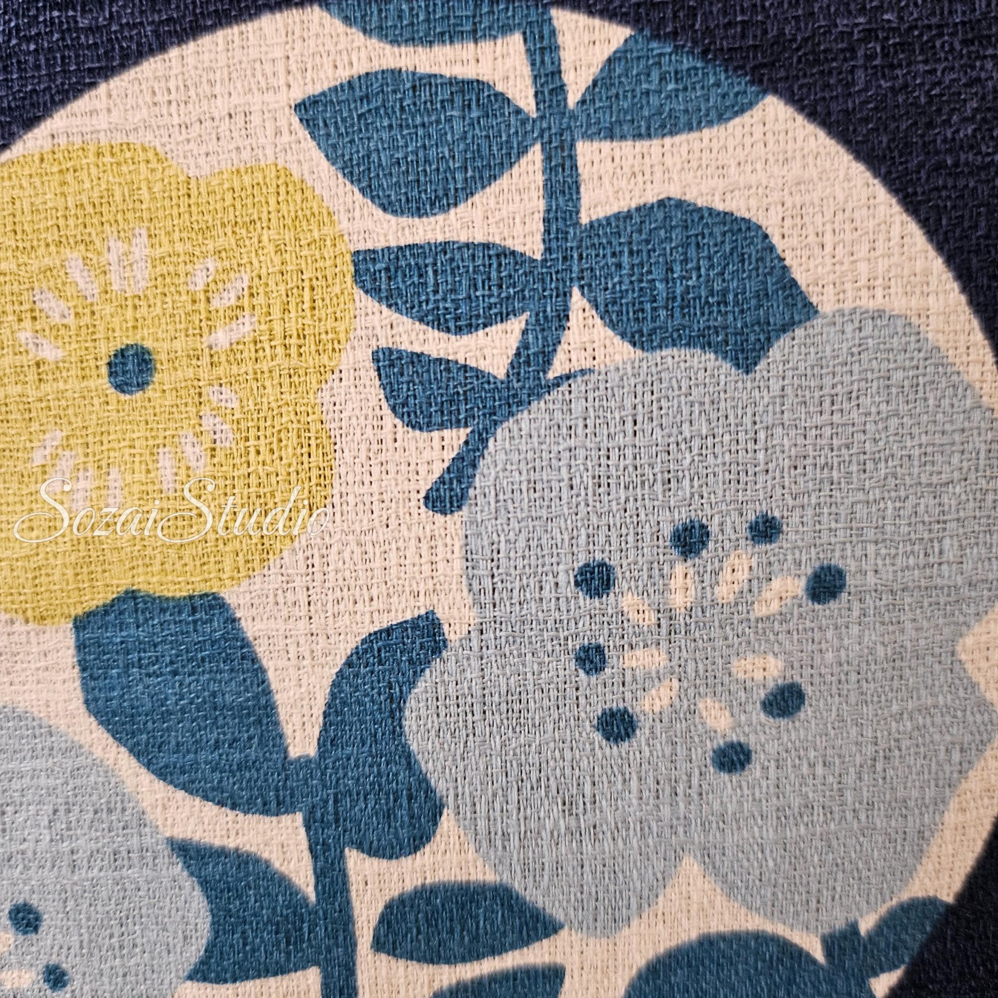 Japan imported, 1 Yard Baniran Cotton Dobby Miori colloction, Blue