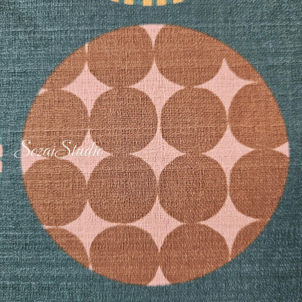 1 Yard Baniran Cotton Dobby Miori colloction, Japan imported, Green