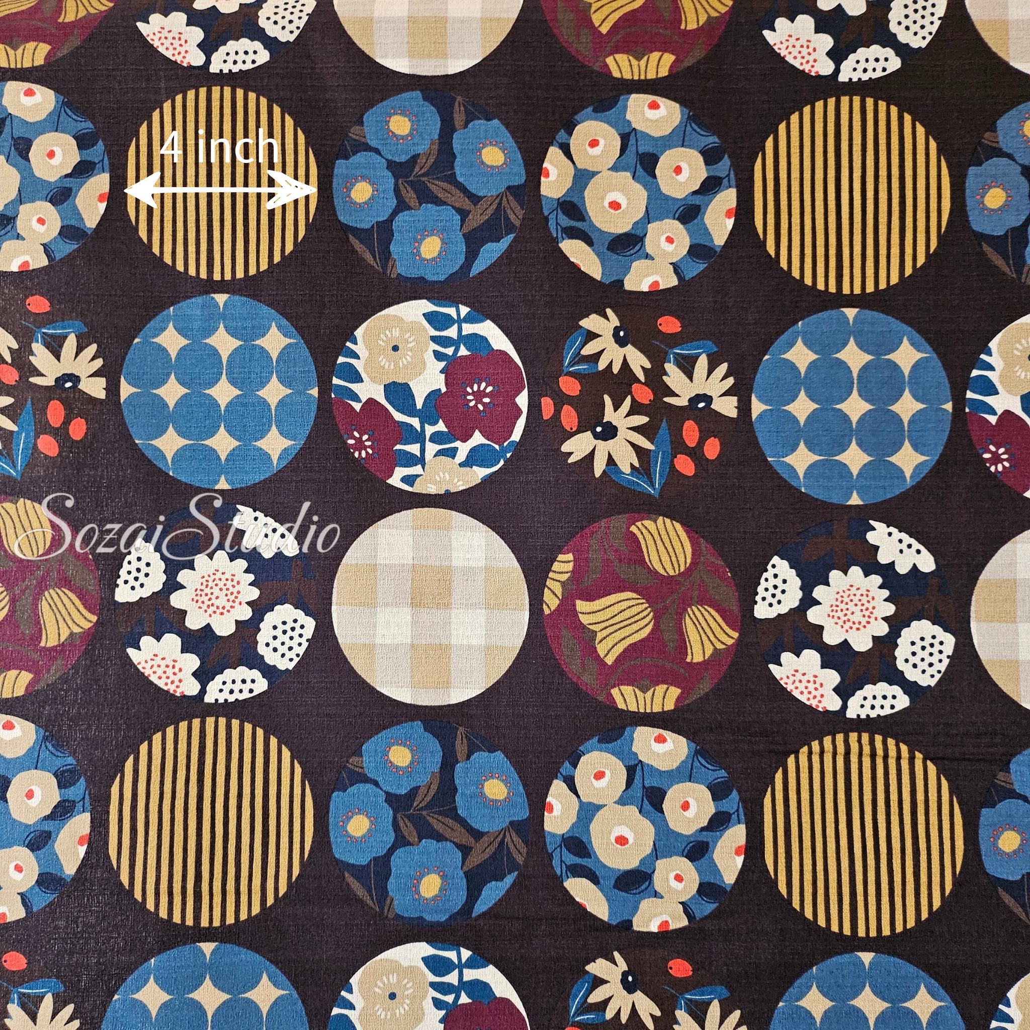 Japan imported, 1 Yard Baniran Cotton Dobby Miori colloction, Brown