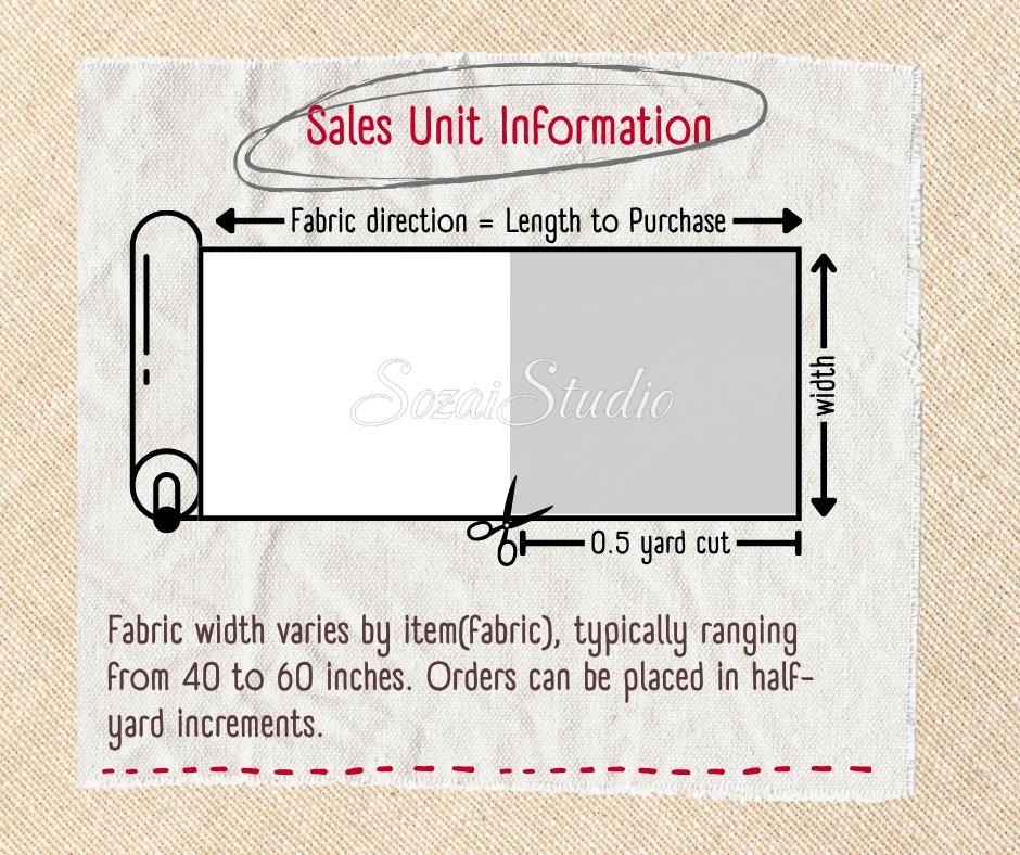 Japan imported, 1 Yard Baniran Cotton Dobby Miori colloction, Blue