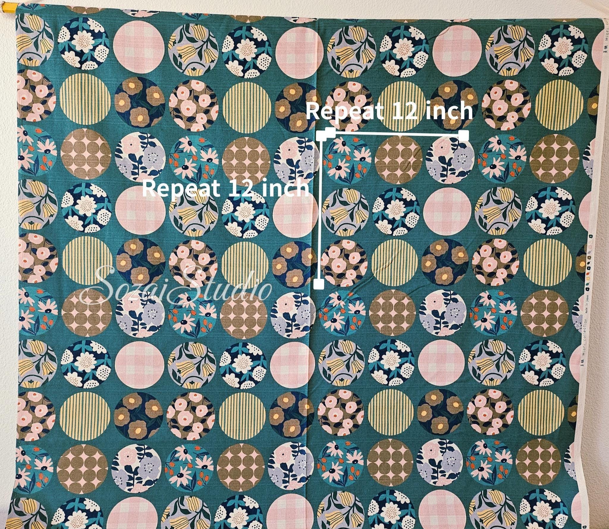 1 Yard Baniran Cotton Dobby Miori colloction, Japan imported, Green