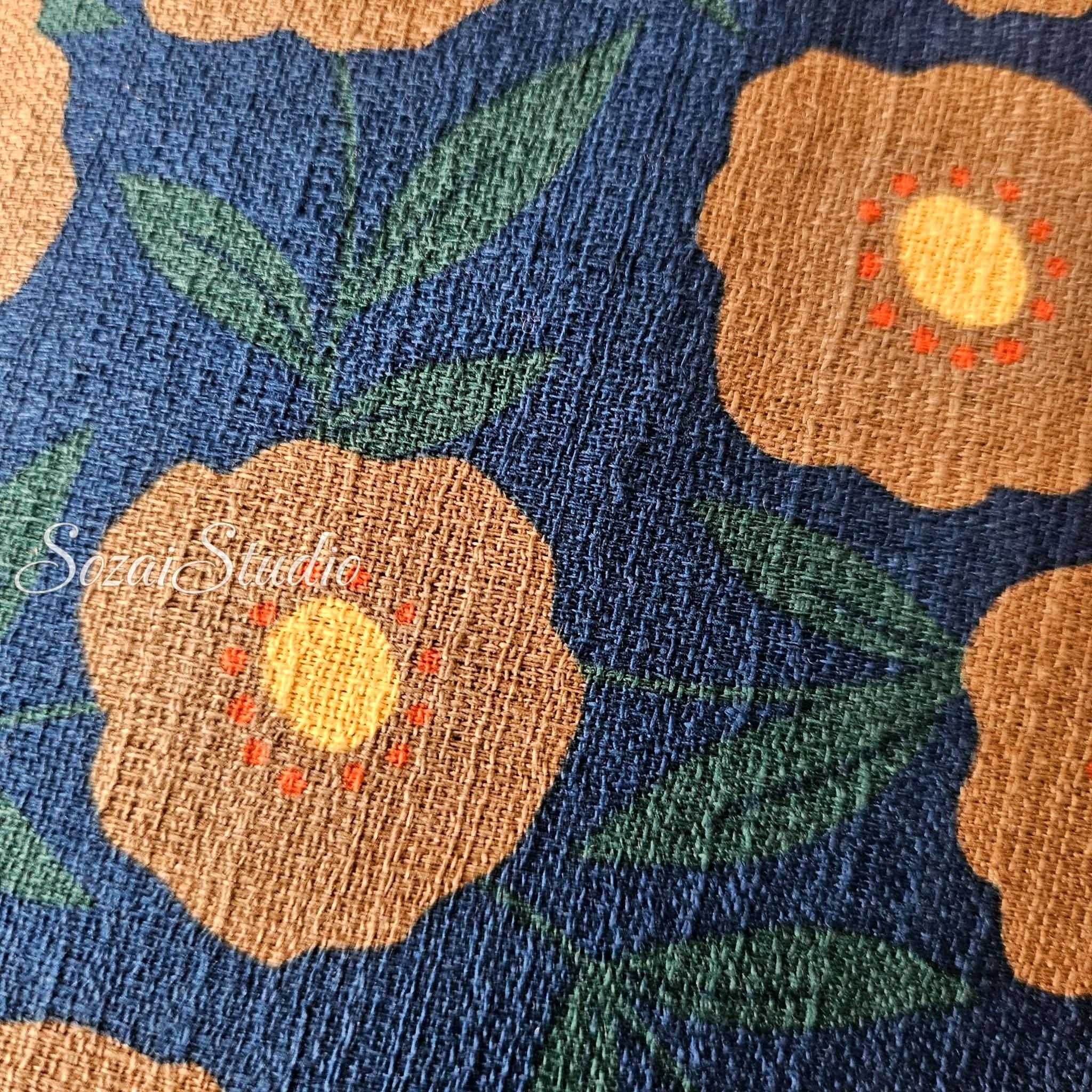 Japanese fabric : Miori Collection, Patchwork Print Fabric Cotton Dobby 6 Panel, Multi colors