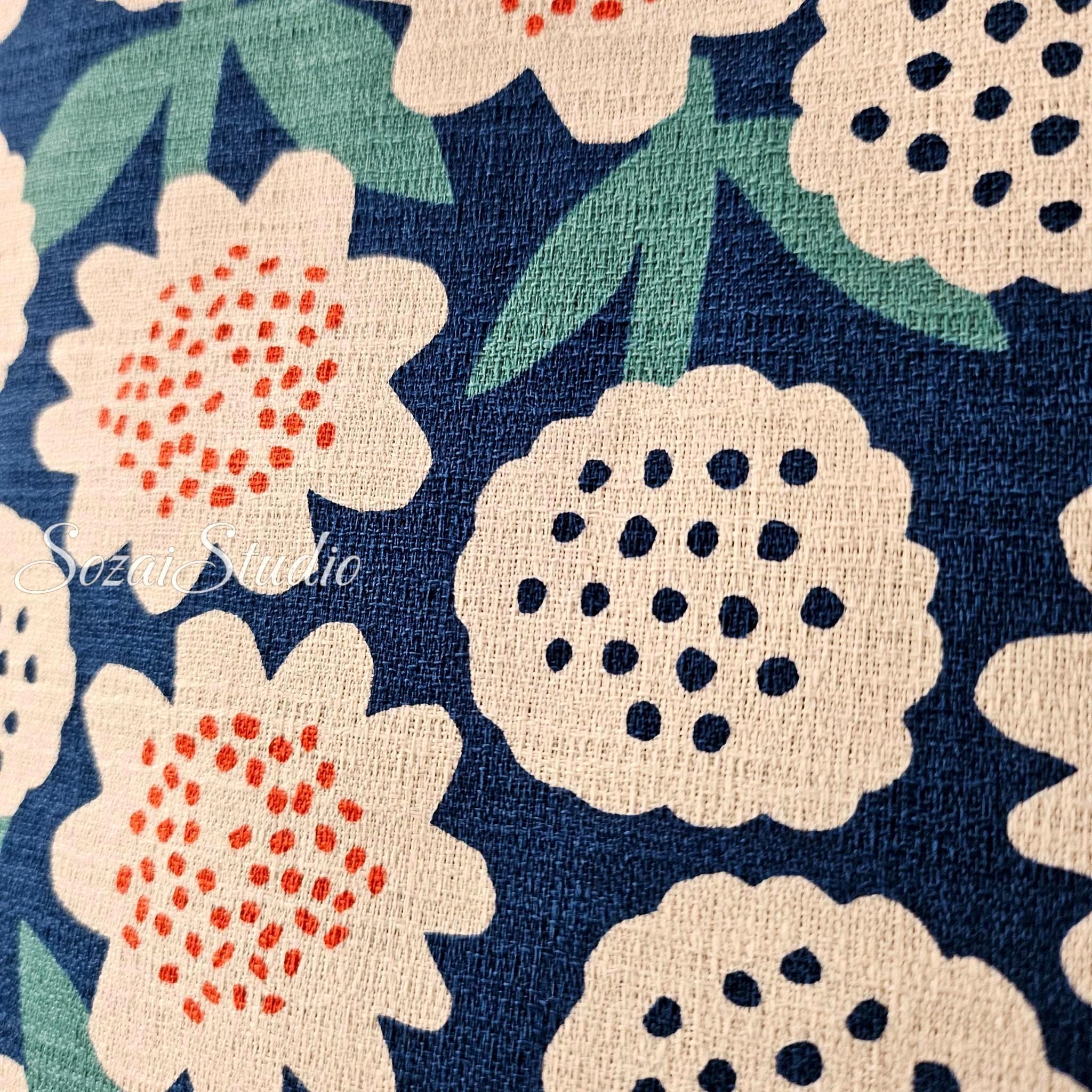 Japanese fabric : Miori Collection, Patchwork Print Fabric Cotton Dobby 6 Panel, Multi colors