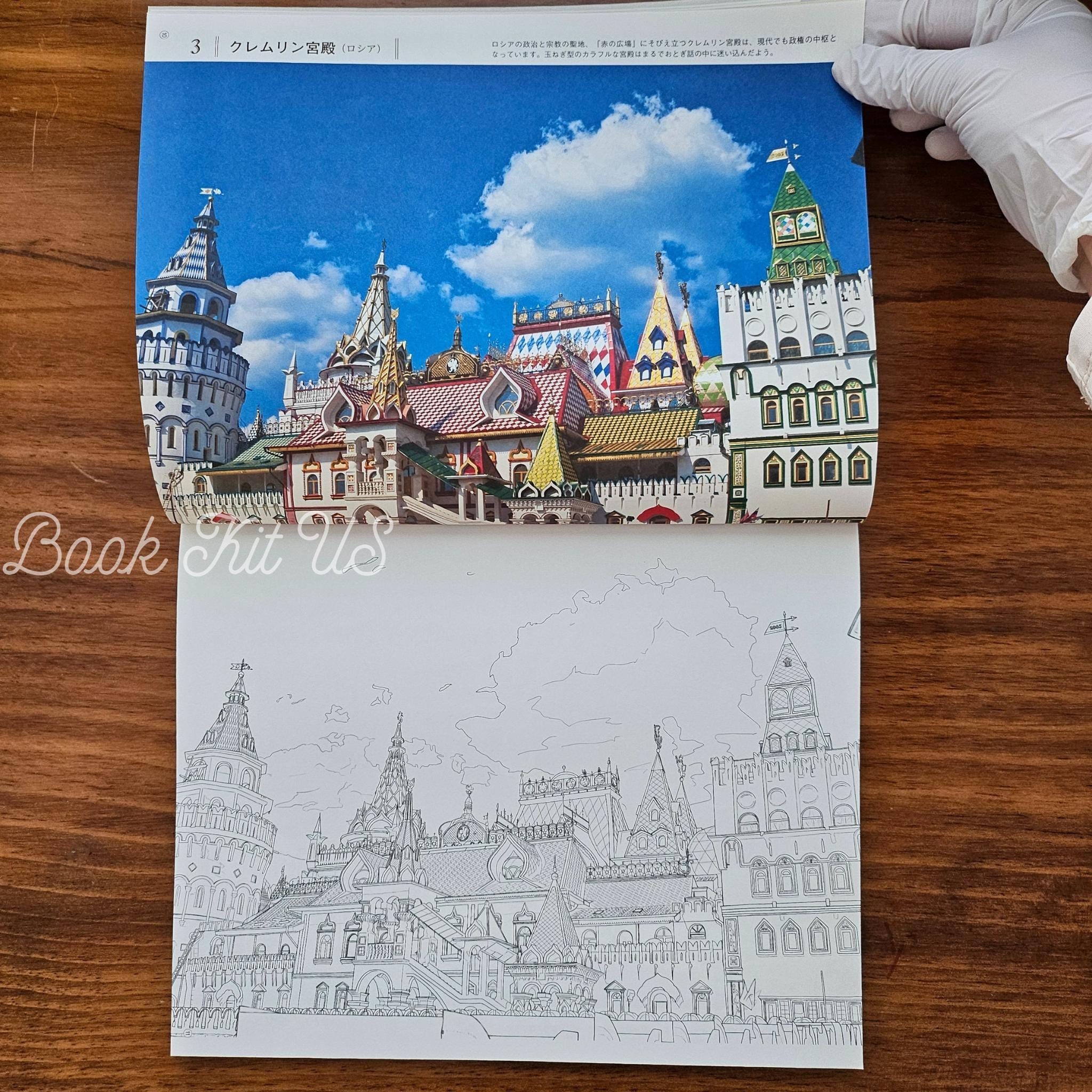 Japanese Landscapes Coloring Book – Travel Theme