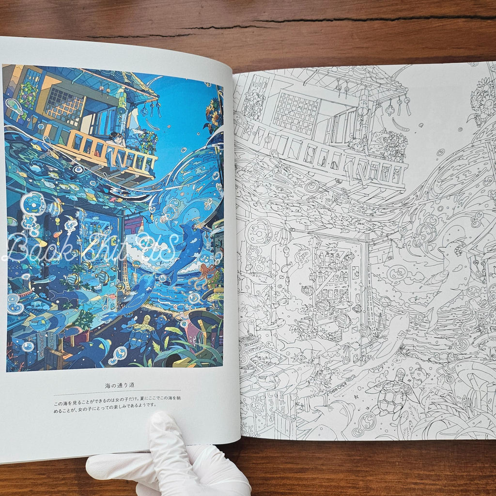 Narano's Coloring Book: 'Warm, Yet Somehow Bittersweet World', Japan Craft