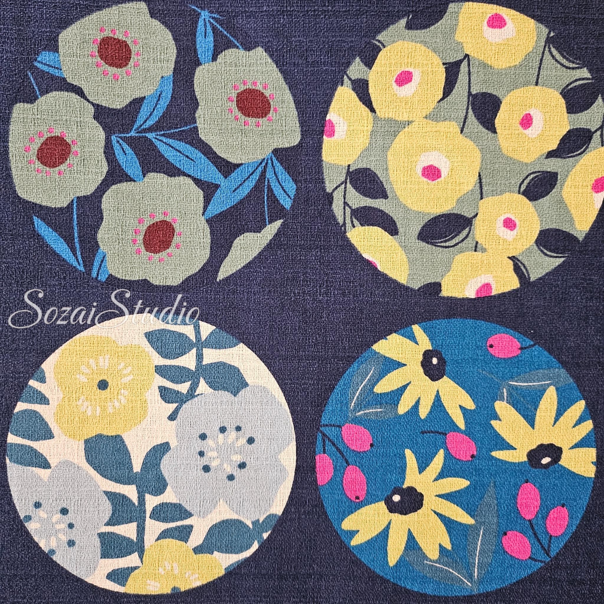 Japan imported, 1 Yard Baniran Cotton Dobby Miori colloction, Blue