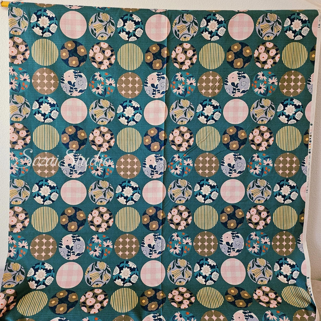 1 Yard Baniran Cotton Dobby Miori colloction, Japan imported, Green