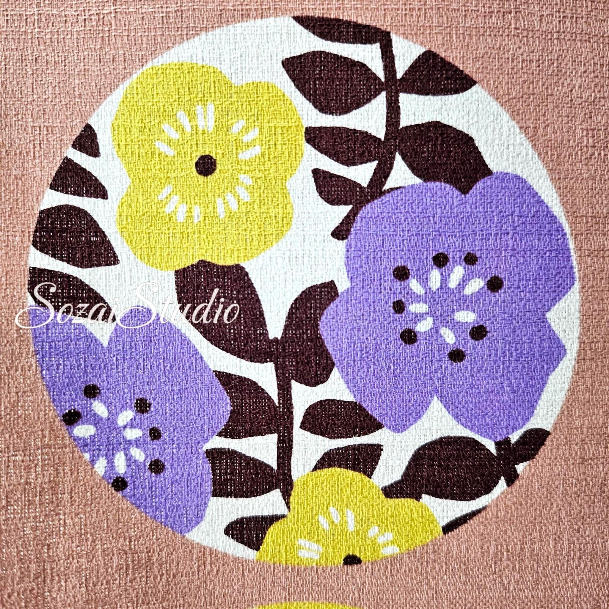 1 Yard Japan imported, Hawaiian Baniran Cotton Dobby Miori colloction, Apricot color