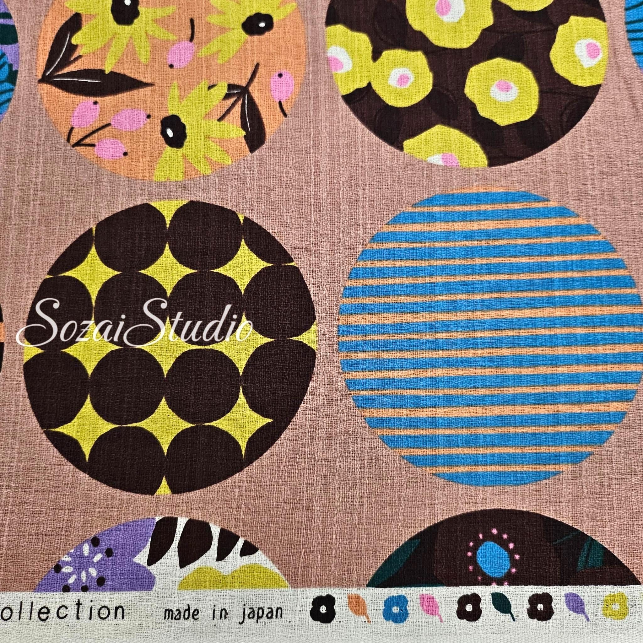 1 Yard Japan imported, Hawaiian Baniran Cotton Dobby Miori colloction, Apricot color