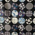 1 Yard Japan imported, Dobby fabric Cotton 100 - Miori colloction, Black