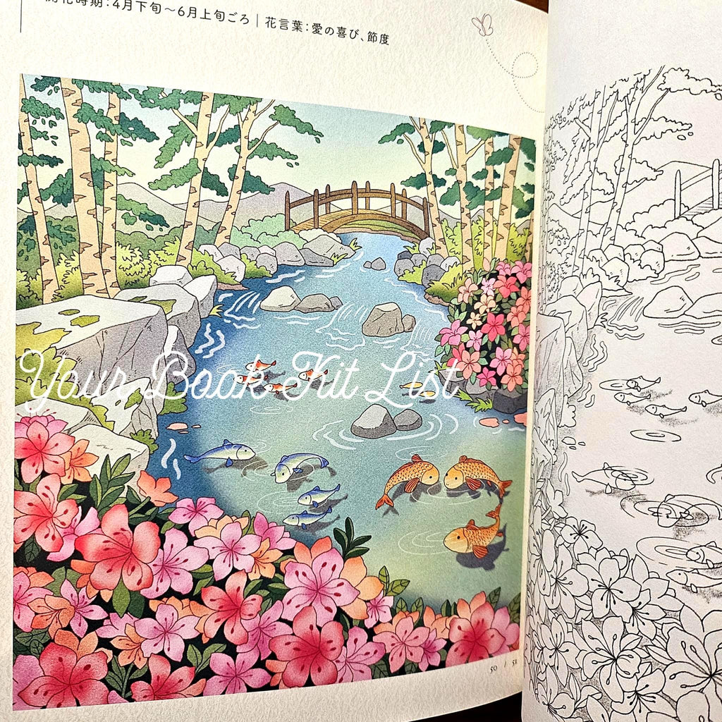 Coloring book - Spring day Sunshine, Warm and Cozy Flowers and Animals